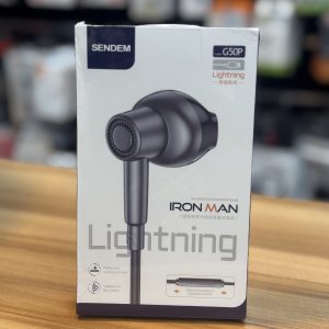 Écouteurs Filaires Lightning Sendem G50P "Iron Man"