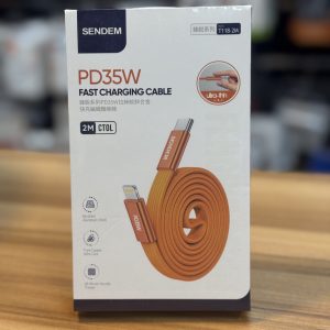 Câble de Charge Rapide USB-C vers Lightning Sendem T118-2M (PD 35W)