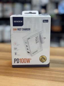 Chargeur Secteur Rapide GaN 100W SENDEM YG511 (Multi-ports)