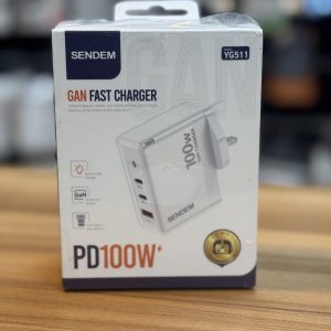 Chargeur Secteur Rapide GaN 100W SENDEM YG511 (Multi-ports)