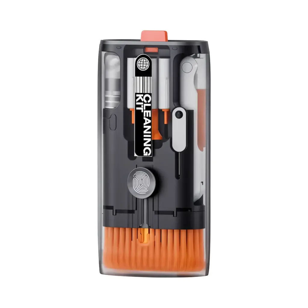 [PD-LFST163-BK] Porodo Lifestyle 11-IN-1 Multipurpose Cleaning Kit – Black